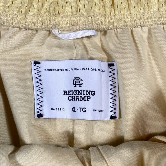 Reigning Champ Gym Athletic Mesh Short Yellow Size XL - Picture 4 of 10